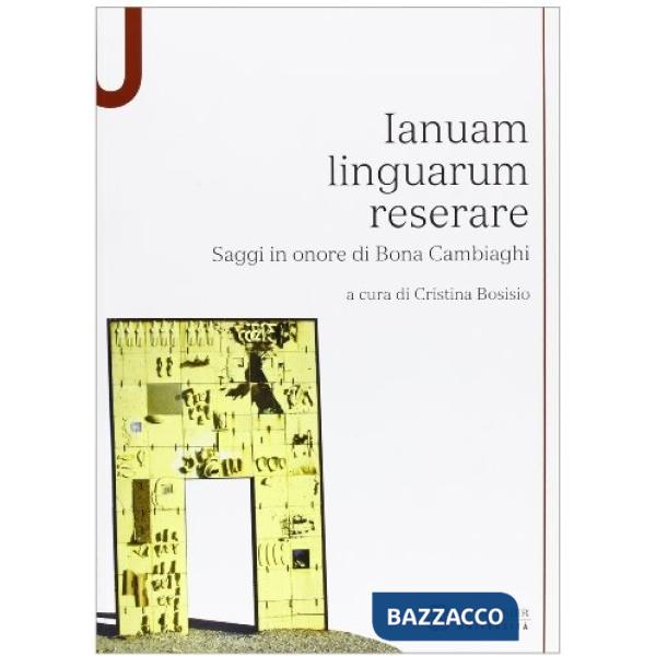 SAGGI IN ONORE BONA CAMBIAGHI