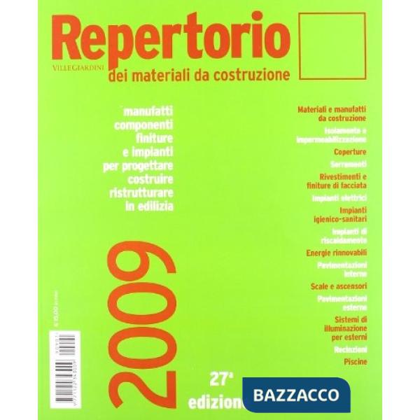 Villegiardini 2009. Repertorio