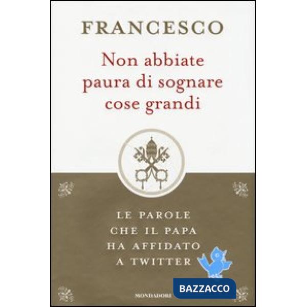 Non abbiate paura di sognare cose grandi. Le parole che il papa ha affidato a Tw