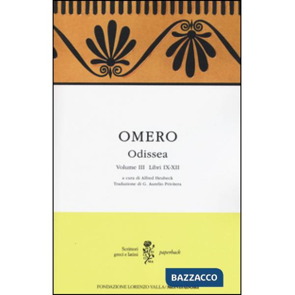 Odissea. Testo greco a fronte. Vol. 3: Libri IX-XII.