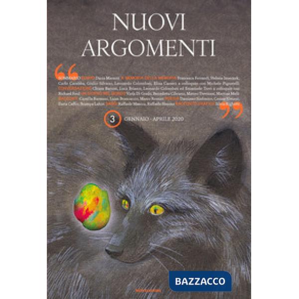 Nuovi argomenti (2020). Vol. 3: Gennaio-Aprile