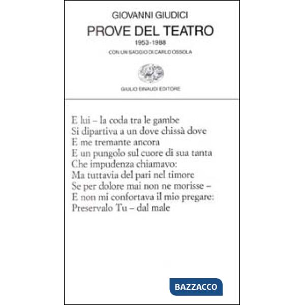 Prove del teatro (1953-1988)