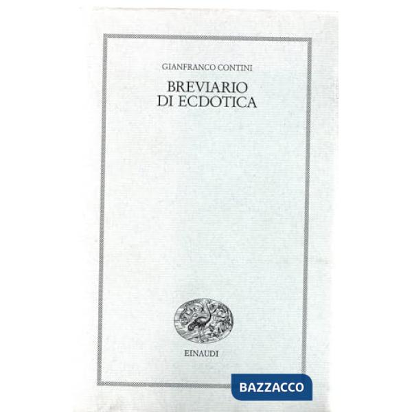 Breviario di ecdotica