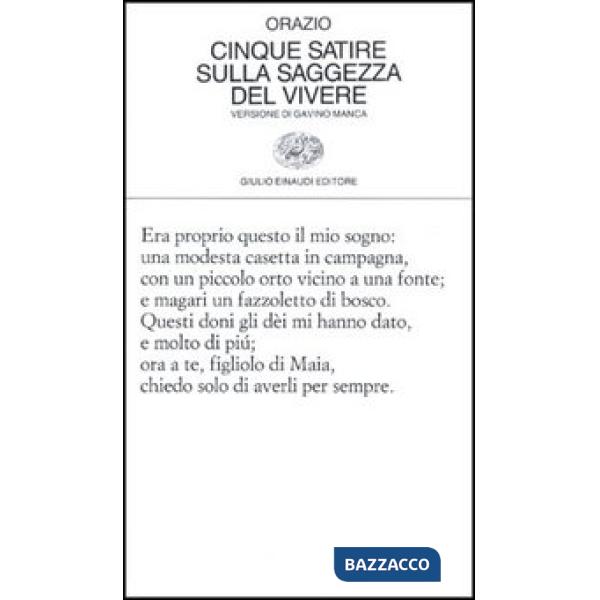 Cinque satire sulla saggezza del vivere