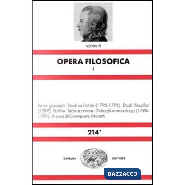Opera filosofica. Vol. 1