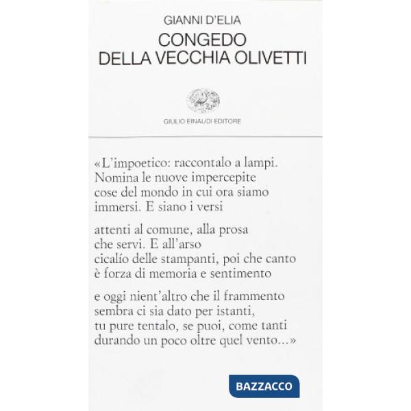 Congedo della vecchia Olivetti