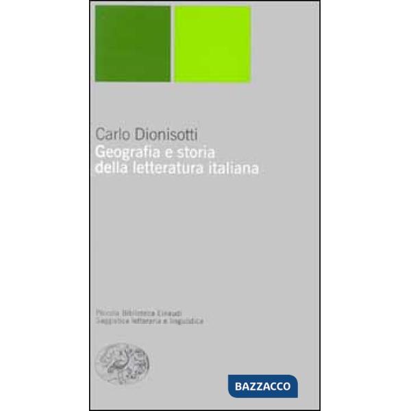 Geografia e storia della letteratura italiana