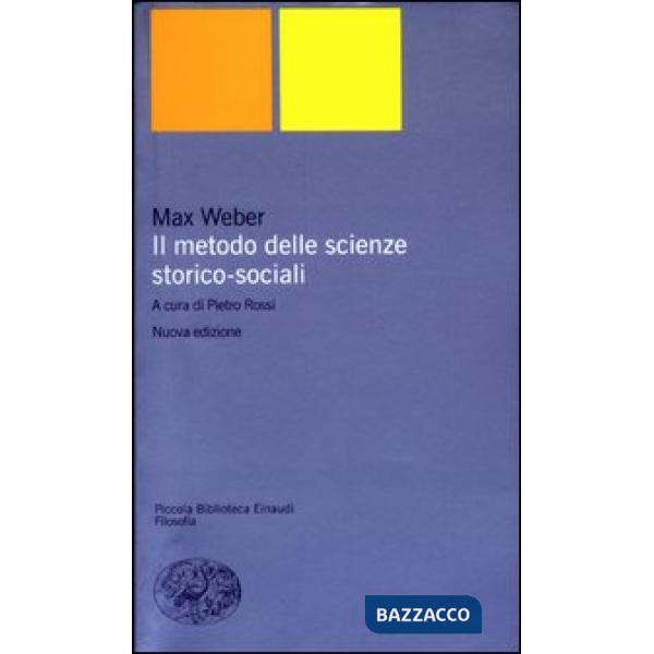 Metodo delle scienze storico-sociali (Il)