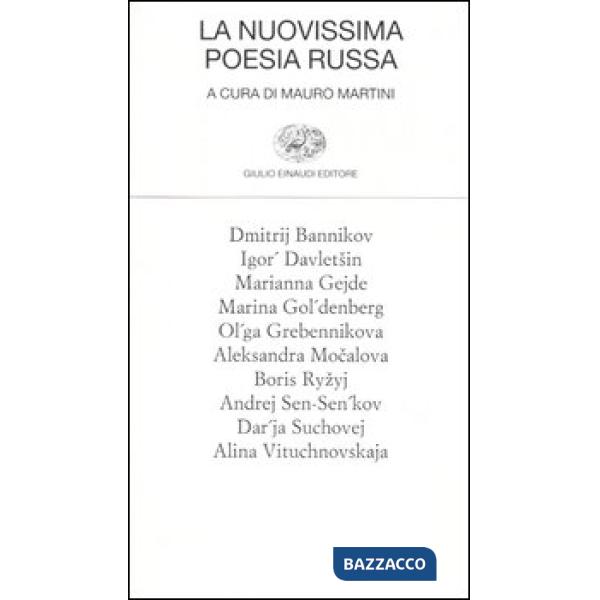 Nuovissima poesia russa. Testo russo a fronte (La)