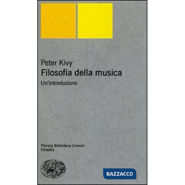 Filosofia della musica. Un'introduzione