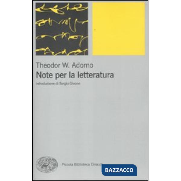 Note per la letteratura