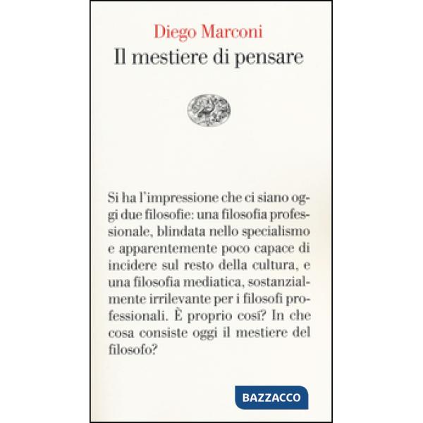 Mestiere di pensare (Il)