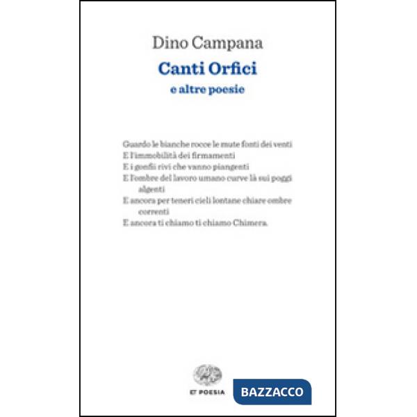 Canti orfici