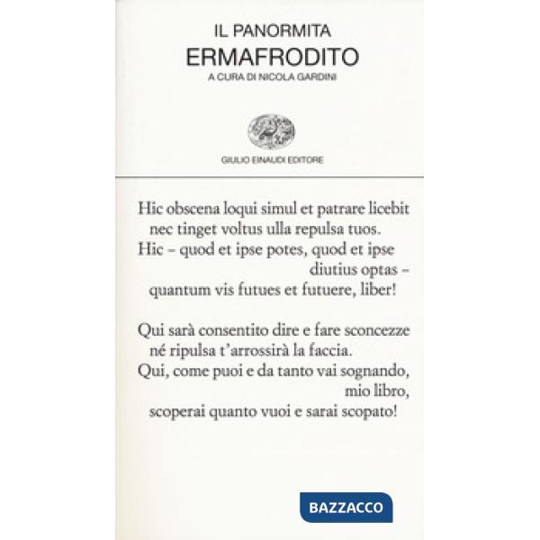Ermafrodito. Testo latino a fronte