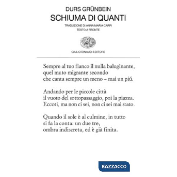 Schiuma di quanti. Testo originale a fronte
