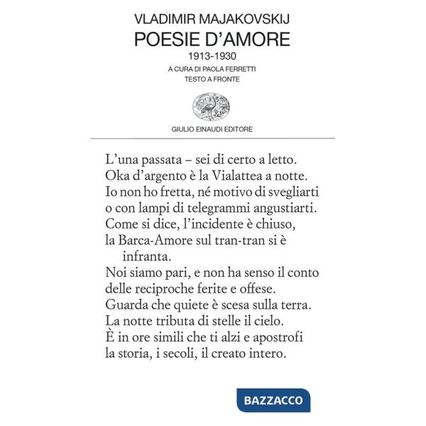 Poesie d'amore 1913-1930. Testo russo a fronte