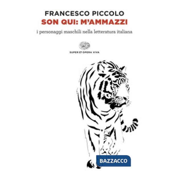Son qui: m'ammazzi. I personaggi maschili nella letteratura italiana