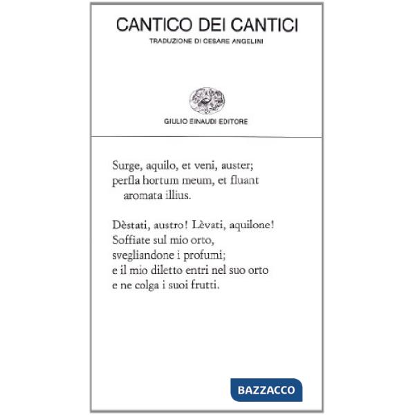 Sul cantico dei cantici