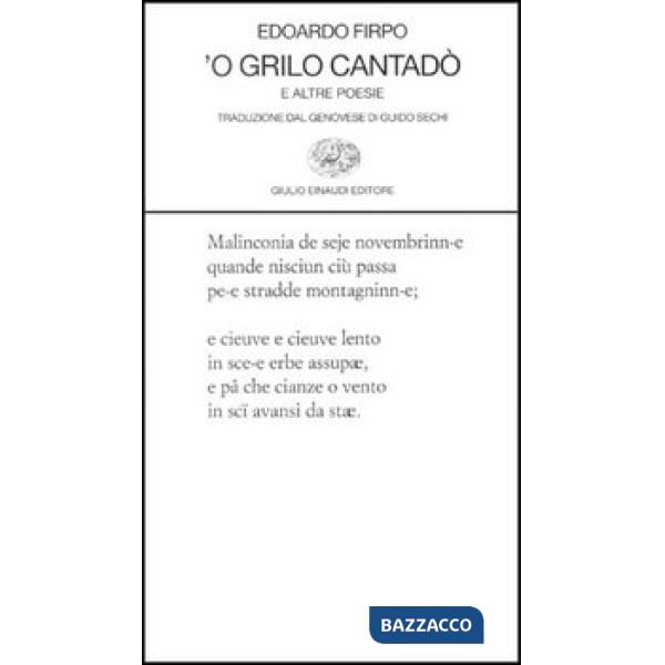 Grillo cantadò e altre poesie ('O)