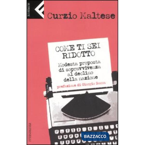 Come ti sei ridotto. Modesta proposta di sopravvivenza al declino della nazione
