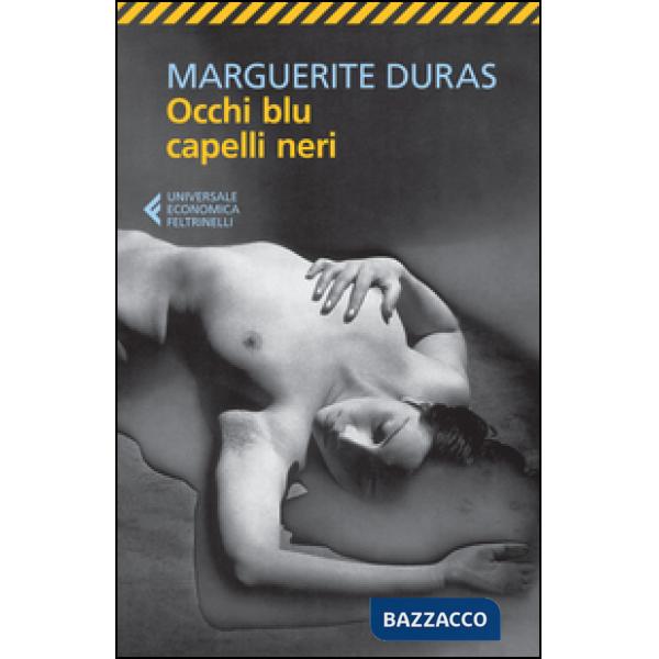 Occhi blu capelli neri