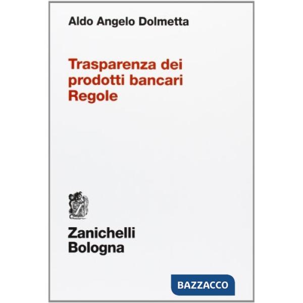 TRASPARENZA PRODOT BANCARI