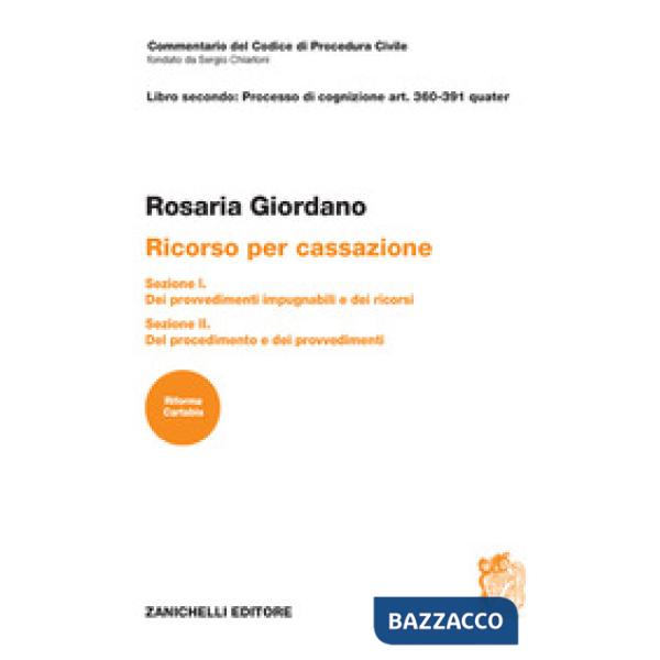 ART. 360 - 391 QUATER COMMENTARIO DEL CODICE DI PROCEDURA CIVILE