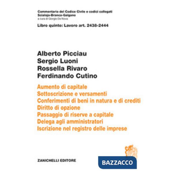 ART. 2438 - 2444 COMMENTARIO DEL CODICE CIVILE