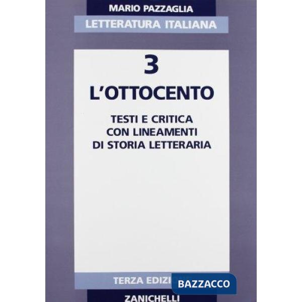 LETTERATURA ITALIANA VOL. 3