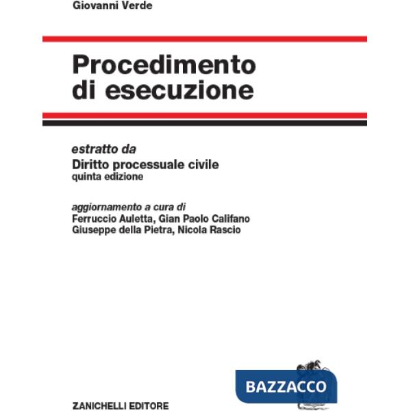 PROCEDIMENTO DI ESECUZIONE