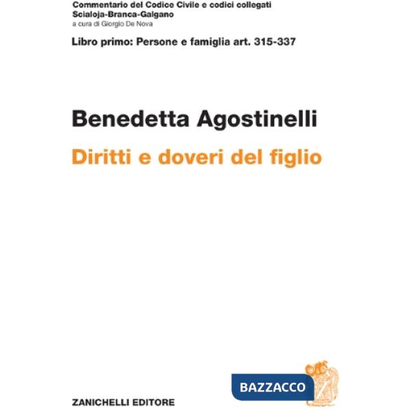 ART. 315 - 337 DIRITTI E DOVERI DEL FIGLIO