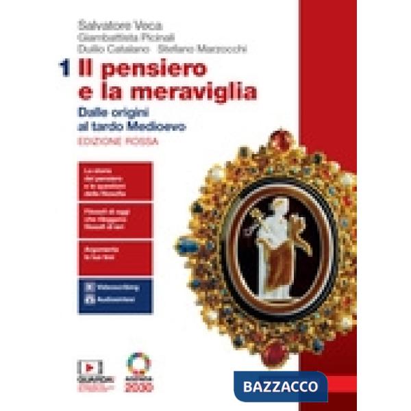 PENSIERO E LA MERAVIGLIA (IL) ED. ROSSA - EBOOK 1 + FILOSOFIA X AG.203