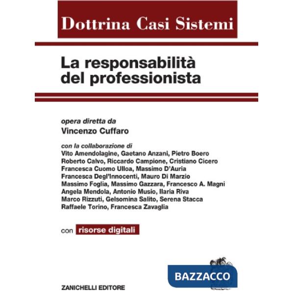 LA RESPONSABILITA DEL PROFESSIONISTA. CON AGGIORNAMENTO ONLINE
