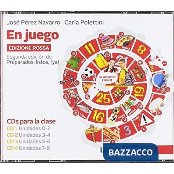 EN JUEGO. EDIZ. ROSSA. CONFEZIONE 8 CD AUDIO PER LA CLASSE. PER LE SCU