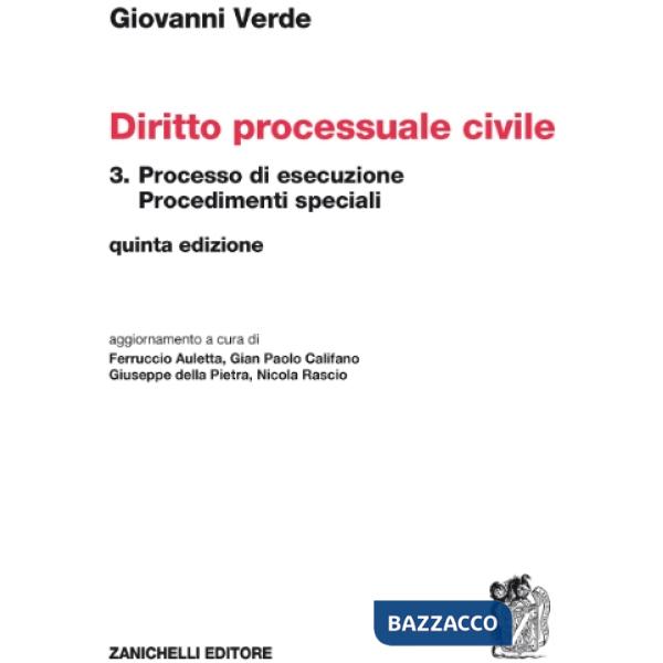DIR PROCESSUALE CIVILE 3 5ED K