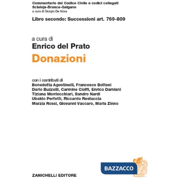 LIBRO TERZO: SUCCESSIONI ART. 769-809. DONAZIONI