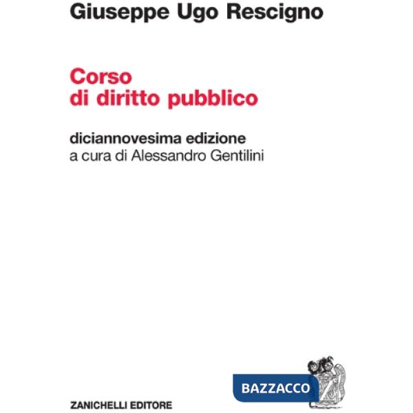CORSO DI DIRITTO PUBBLICO 19 ED. VOL. UNICO