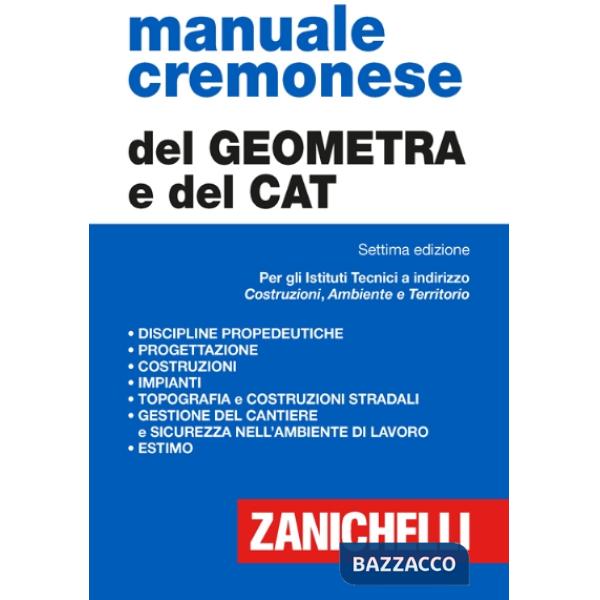 MANUALE CREMONESE DEL GEOMETRA E DEL CAT