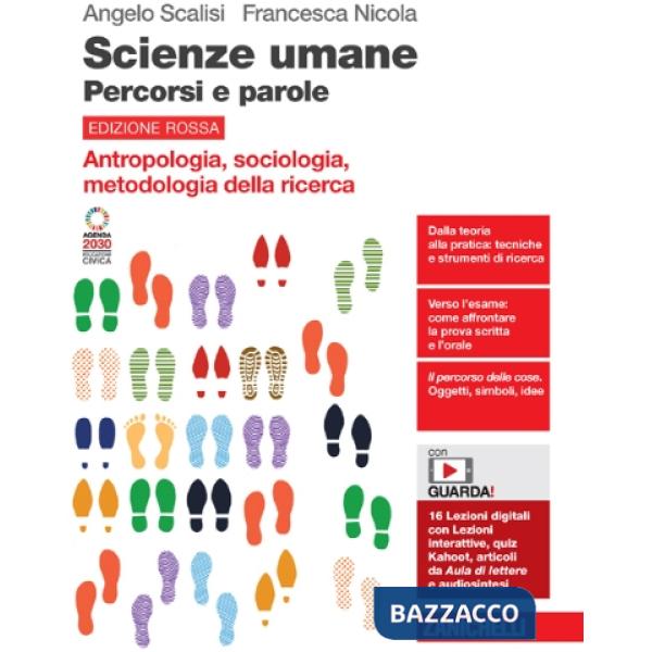 SCIENZE UMANE PERCORSI E PAROLE ED.ROSSA ANTROP. SOCIOL. METODOLOGIA D