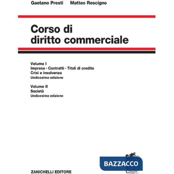 CORSO DI DIRITTO COMMERCIALE VOL. UNICO