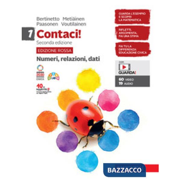 CONTACI! EDIZ. ROSSA CON NUMERI RELAZIONI, DATI MISURE SPAZIO E FIGURE