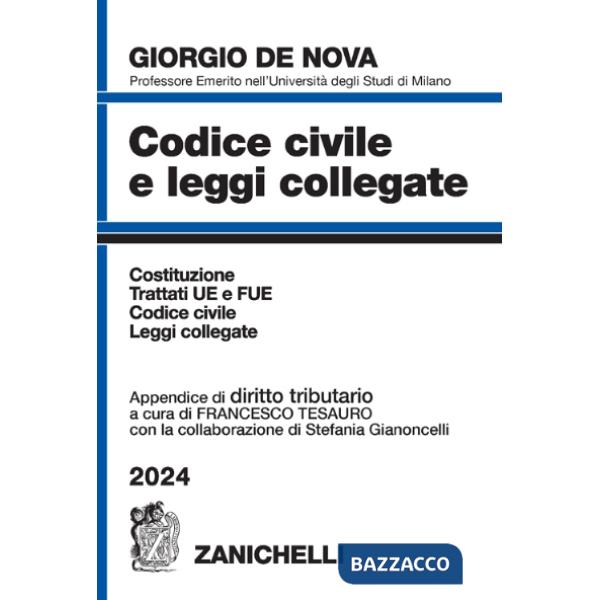 CODICE CIVILE E LEGGI COLLEGATE 2024 + DIRITTO TRIBUTARIO + CD
