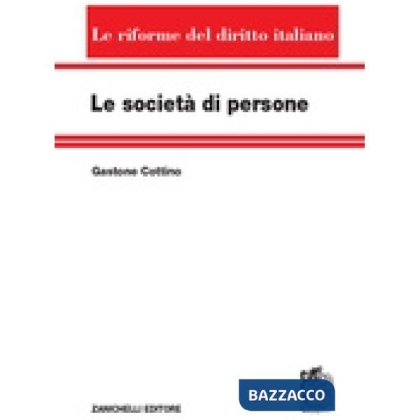 LE SOCIETA DI PERSONE