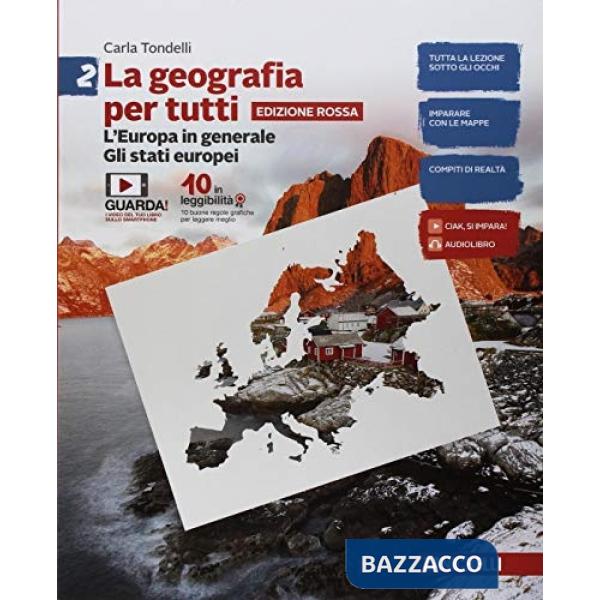 GEOGRAFIA PER TUTTI. EDIZ. ROSSA. PER LA SCUOLA MEDIA. CON E-BOOK (LA)