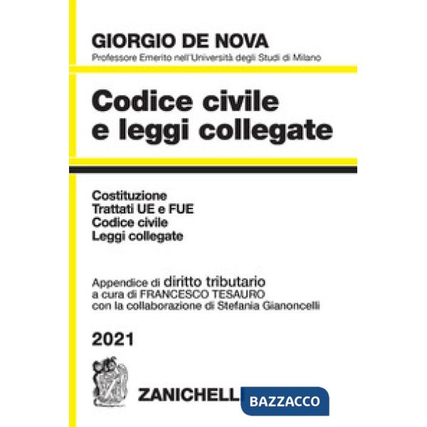 CODICE CIVILE E LEGGI COLLEGATE 2021