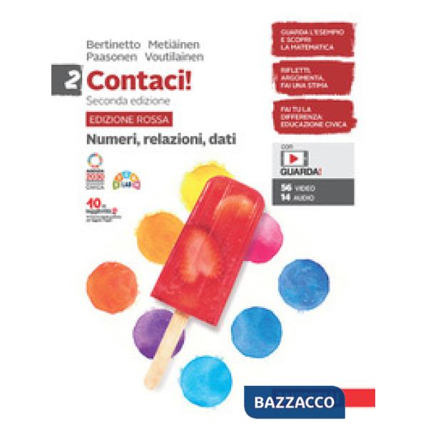 CONTACI! EDIZ. ROSSA CON NUMERI RELAZIONI, DATI MISURE SPAZIO E FIGURE