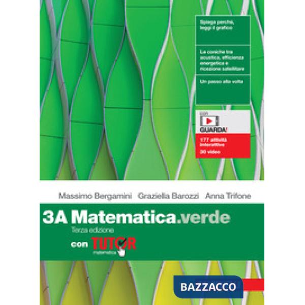 MATEMATICA.VERDE. CON TUTOR VOL. 3A + 3B