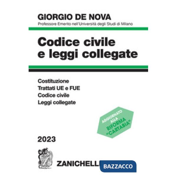 CODICE CIVILE E LEGGI COLELGATE 2023 + CD