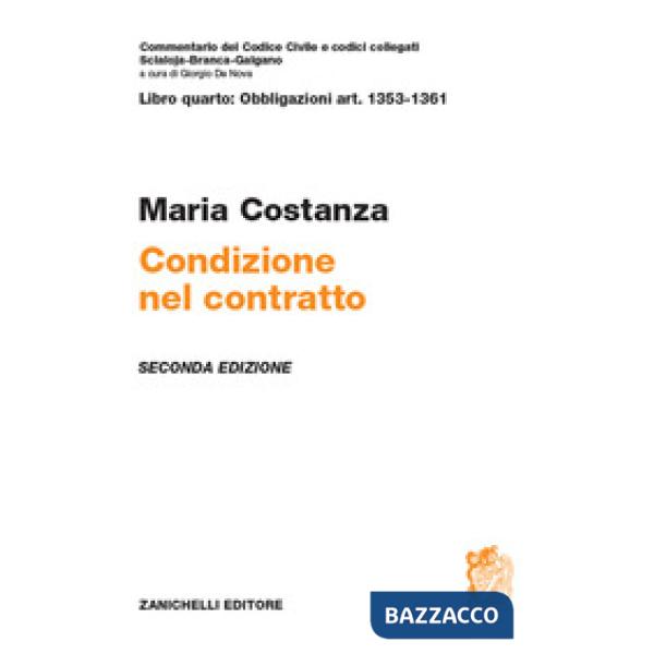 ART. 1353-1361. CONDIZIONE NEL CONTRATTO