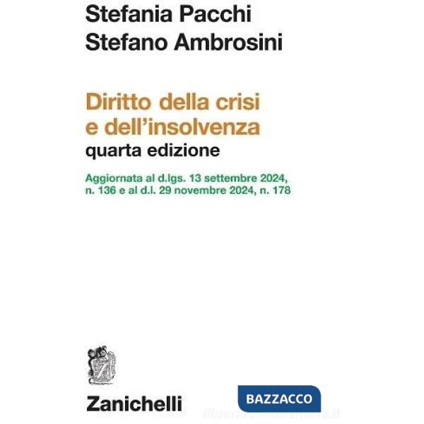 DIRITTO DELLA CRISI E DELL'INSOLVENZA 4 ED.